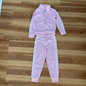 Pink Adidas Track Suit Size 6
